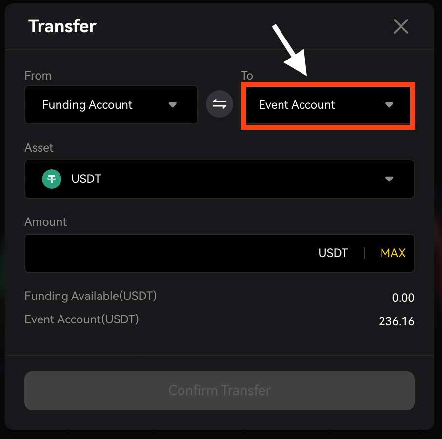 Screenshot Apex Omni Transfer funds to Event balance