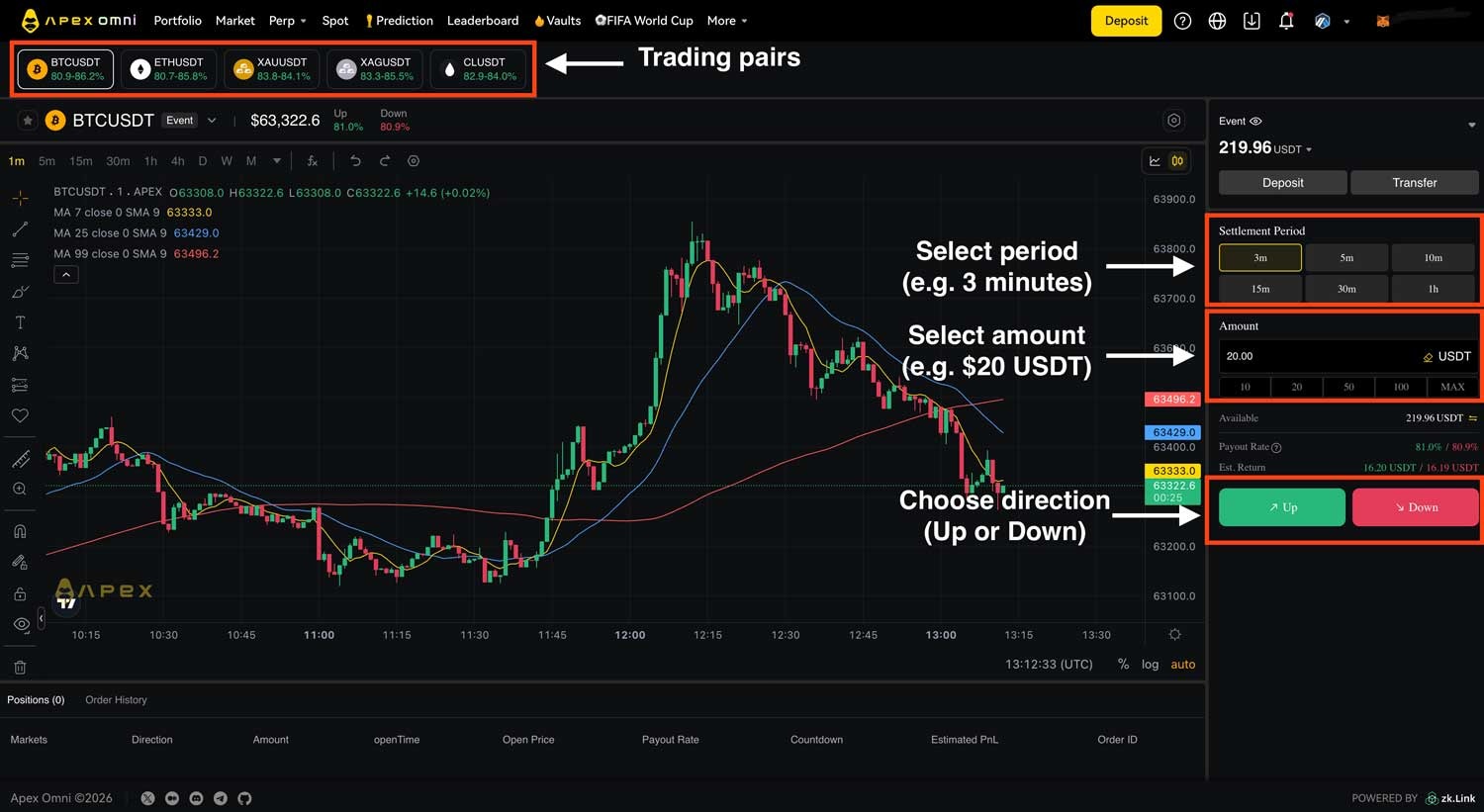 Screenshot Apex Omni Step By Step Place Bet On Event Section